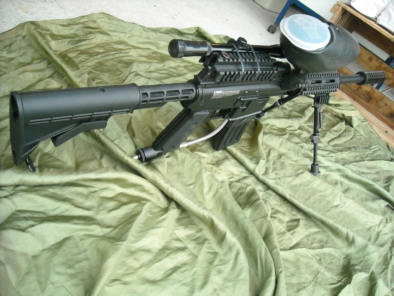 BT 4 Omega Paintball,mitraillette a bille paintball, magasin LES 3