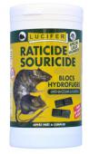 RATICIDE SOURICIDE BAYER-CAUSSADE-LUCIFER. Appat poison sur Mais Concassé pour RAT-SOURIS -140g- Matière active : Brodifacoum