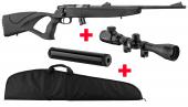 Pack carabine BO Manufacture Loisir cal. 22 LR. Carabine 22LR BO manufacture - Black Ops Manufacture Equality Maker, Thumbhole Synthétique en Pack-Armurerie, vente d'arme calibre 22 Mossberg