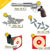 Promo Pack Ruger SuperHawk Élite - cartouches billes alu 200 cibles