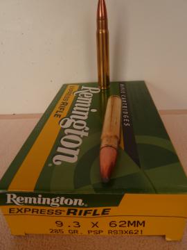 9.3x62 285 grains PSP 18.47 grammes -Remington  Balles calibre 30.06- Munitions grande chasse