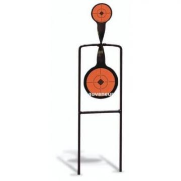 cible de tir pivotante à 2 portants du 22lr au gros calibre