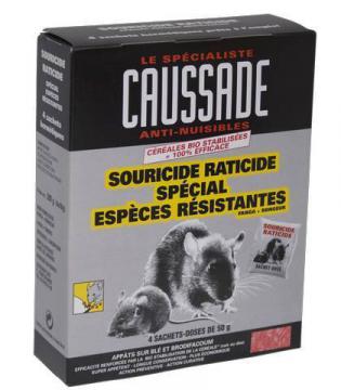 RATICIDE SOURICIDE Spéciales Espèces Résistantes-Appat Blé/Brodifacum