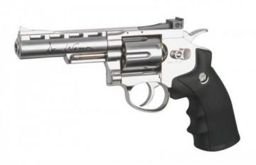 Dan Wesson revolver chrome 4"