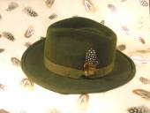 CHAPEAU HOMME FEUTRE - LAINE VERT SAPIN ( TAILLE 58 )