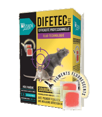 RATICIDE en pate fraiche, sans odeur, qui désseche les cadavres de rongeurs, rats et souris 150 gr DIFETEC au Difenacoum
