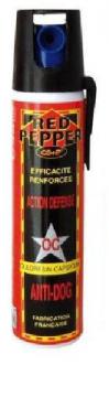 Bombe gaz lacrymogène + poivre rouge + OC auto-défense RED PEPPER 75ml