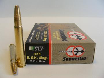 375 HH Magnum-Munition Chasse Battue, Cartouches Balles carabine-