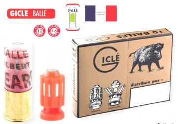 BALLE GICLE CAL 12  Munitions balles fusil lisse calibre 12, Balles Giclé expansives, Chasse au gros gibier