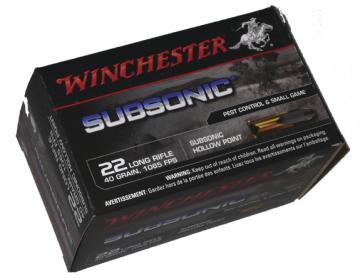 Balles 22lr subsoniques Winchesterboite de 50 cartouches