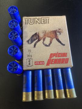 Cartouche Spécial Renard cal12/70 36g plomb 2 et 4 TUNET-Chasse au renard
