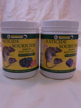 RATICIDE SOURICIDE BAYER-CAUSSADE-LUCIFER. Appat poison sur Mais