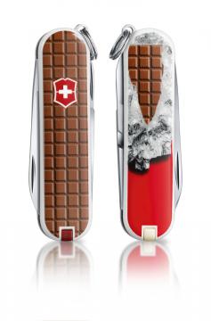 Victorinox Classic SD Chocolat mini couteau tablette de chocolat recto verso