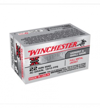 Balles 22lr magnum Winchester super x boite de 50 cartouches