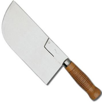 feuille de boucher, fendoir de cuisine, achat d'ustensiles de cuisine, feuille manche bois 26 cm