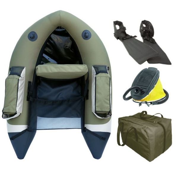 FLOAT TUBE COMPLET GRAUVELL NOLAN Pack float tube de peche pas cher PECHE en Mer, peche a la